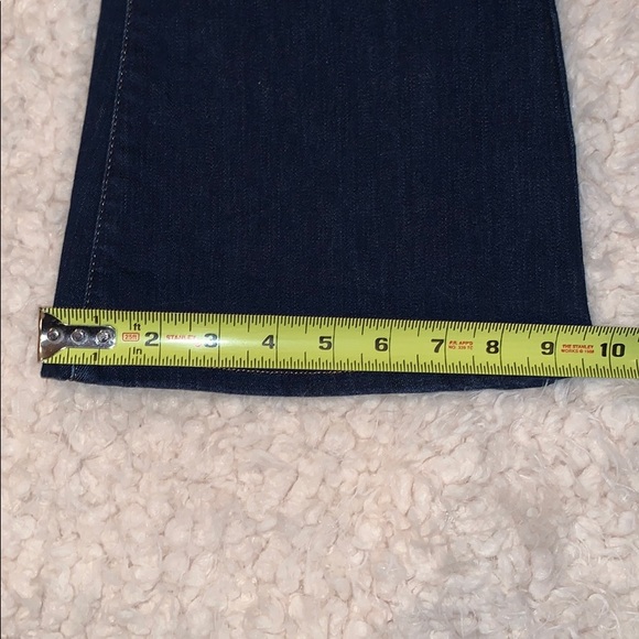 Women’s Top Shop Moto Dark Wash Flare Jeans - Picture 7 of 9